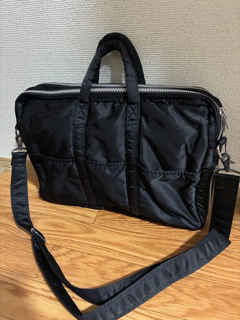 PORTER 2層式　2WAY タンカー　ブリーフケース　ブラック