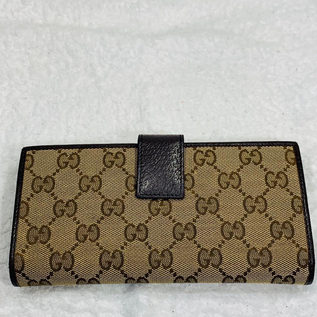 ⭐️GUCCI 財布 GGキャンパス 112715 総柄 ブラウン ウォレット