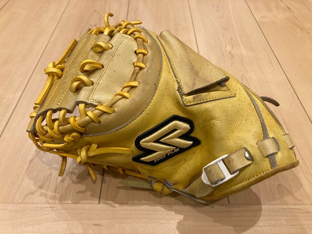 左投げ　キャッチャーミット　即戦力　シュアプレイ 軟式