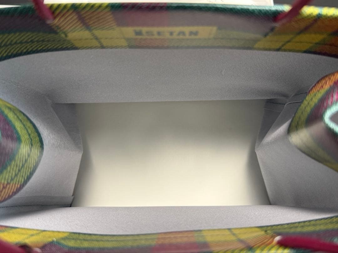 UNKNOWN PRODUCTS レザーペーパーバッグ（小）　マクミラン柄