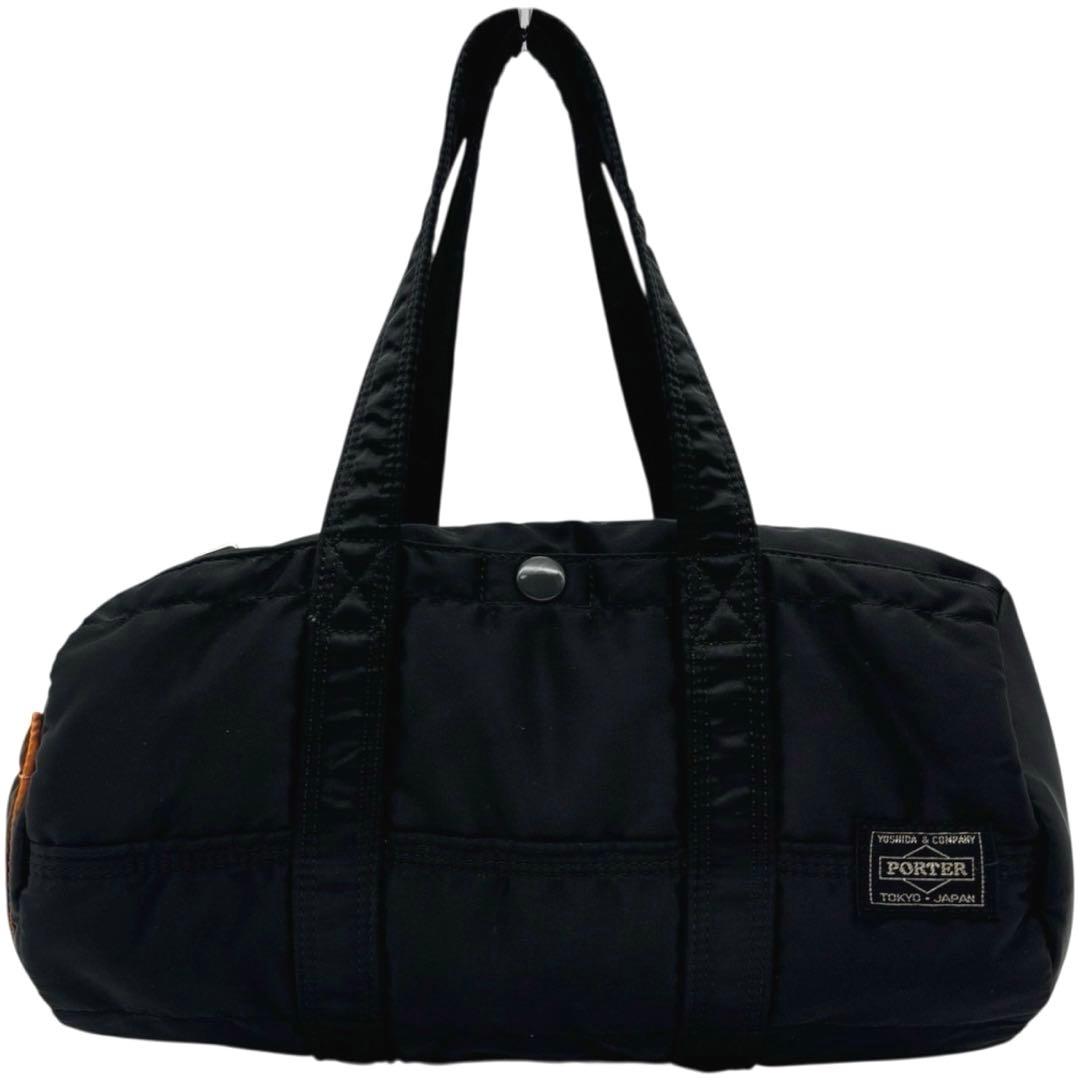 美品◎ポーター タンカー 肩かけ可 ドラムバッグ ミニボストン ダッフルバッグ