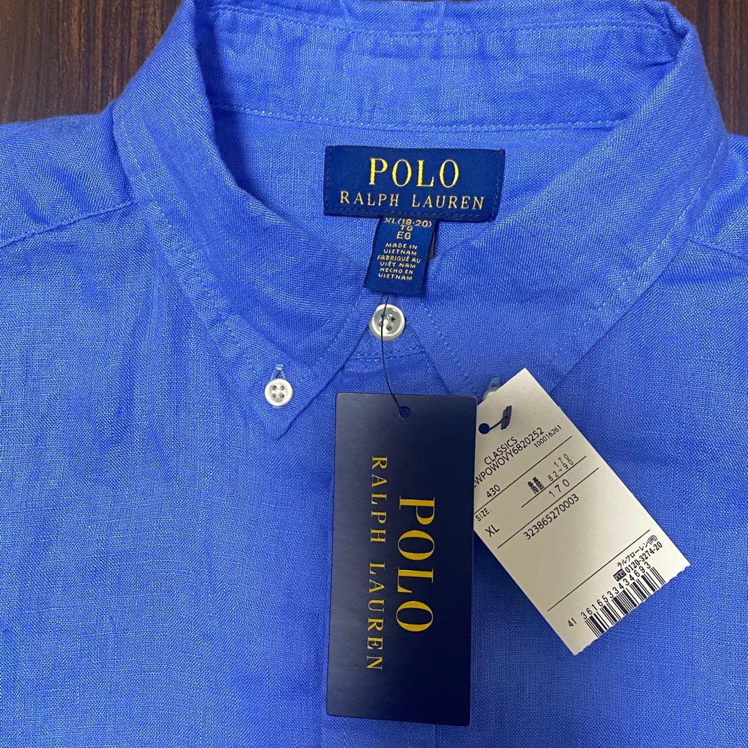 新品★ラルフローレン シャツ ボーイズサイズ170 レディースM-L相当