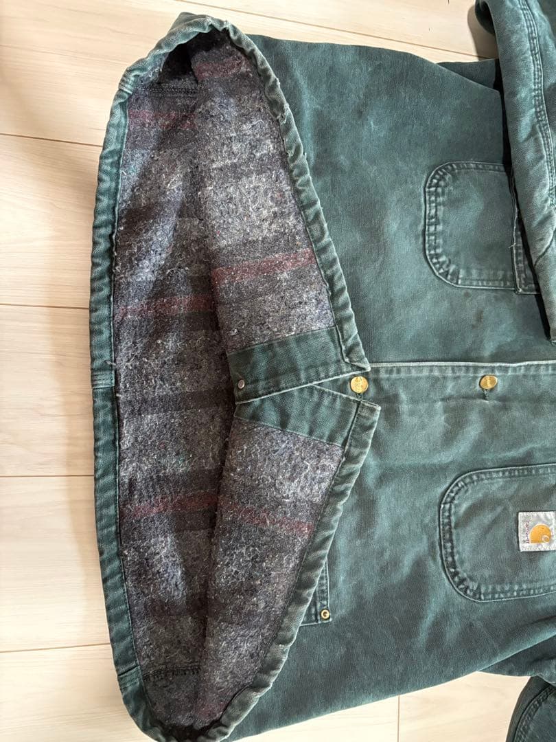 ラ*ん様 90s 00s カーハート チョアコート モス カーキ C02 MOS