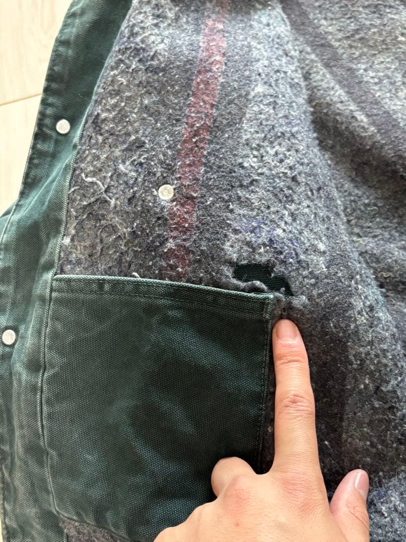 ラ*ん様 90s 00s カーハート チョアコート モス カーキ C02 MOS