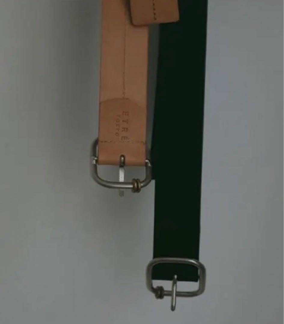 ETRE TOKYO ブラスリングバックルセンターステッチベルト