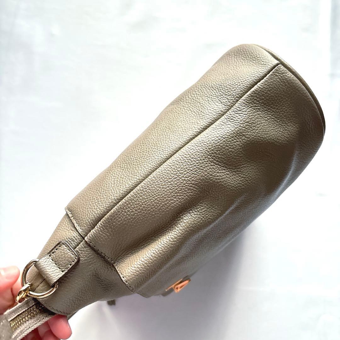 【美品】ATAO アタオ ニューウィークエンド バッグ トープ 牛革 レザー