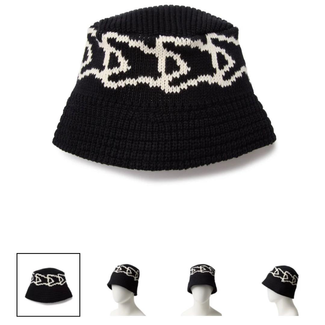 ニットバケット Knit Bucket フラッグ ブラック