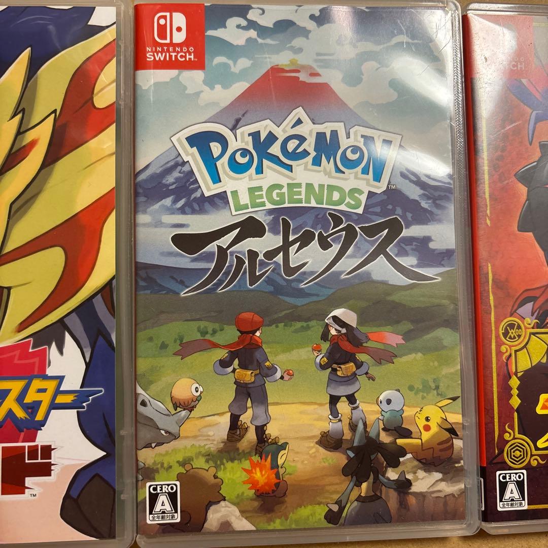 ポケットモンスター シールド・アルセウス・スカーレット 3作品セット