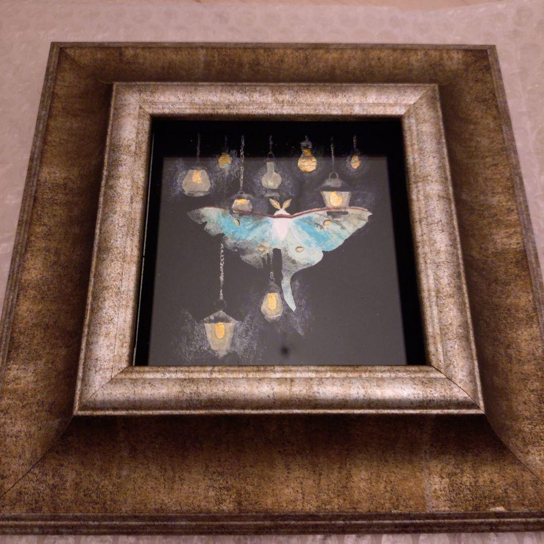 ツカナ製作所様 オオミズアオ 仄明かりサイン入り＆ポストカード