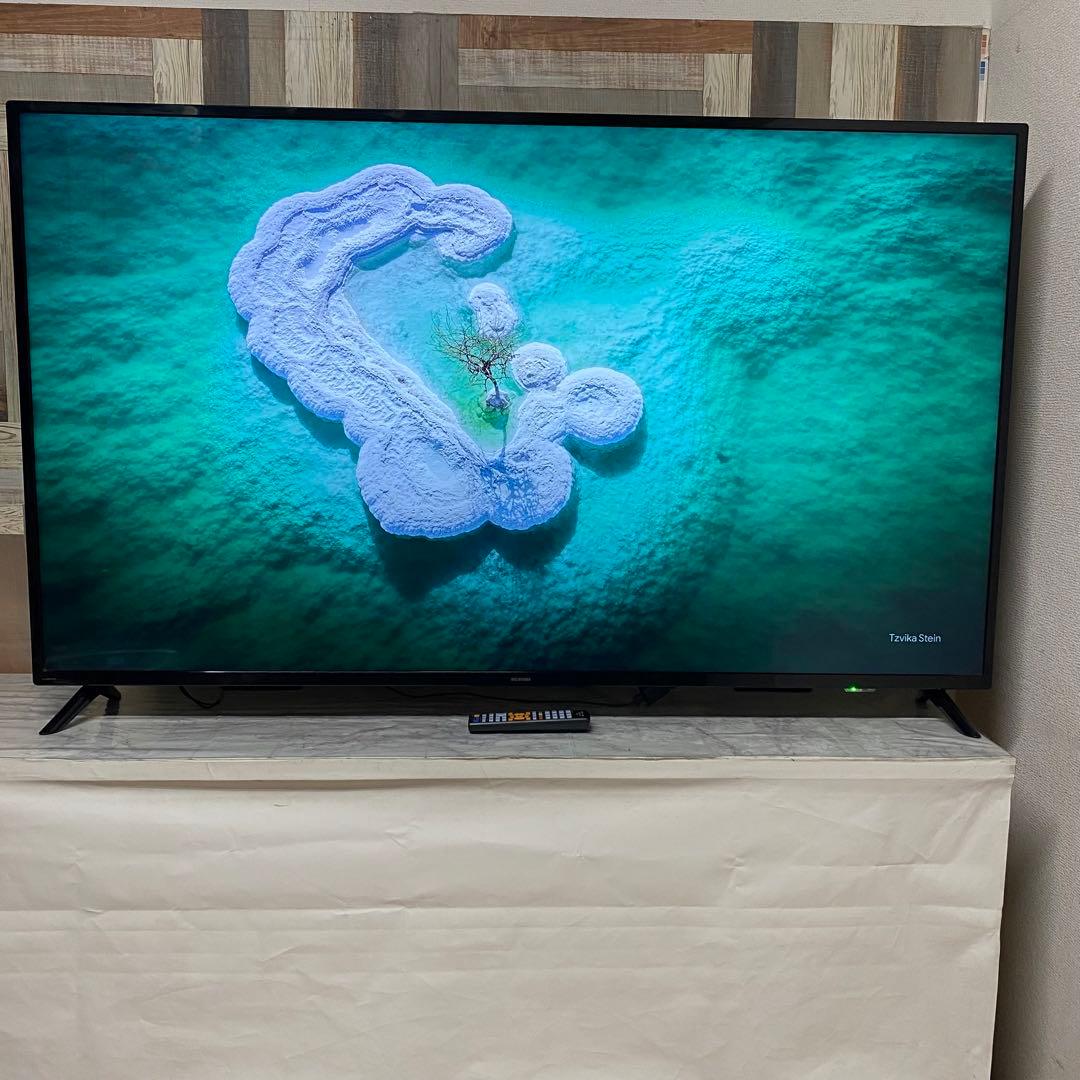 即日受渡❣️全国送料込 3年前購入アイリスオーヤマ65インチ4k液晶ディスプレイ