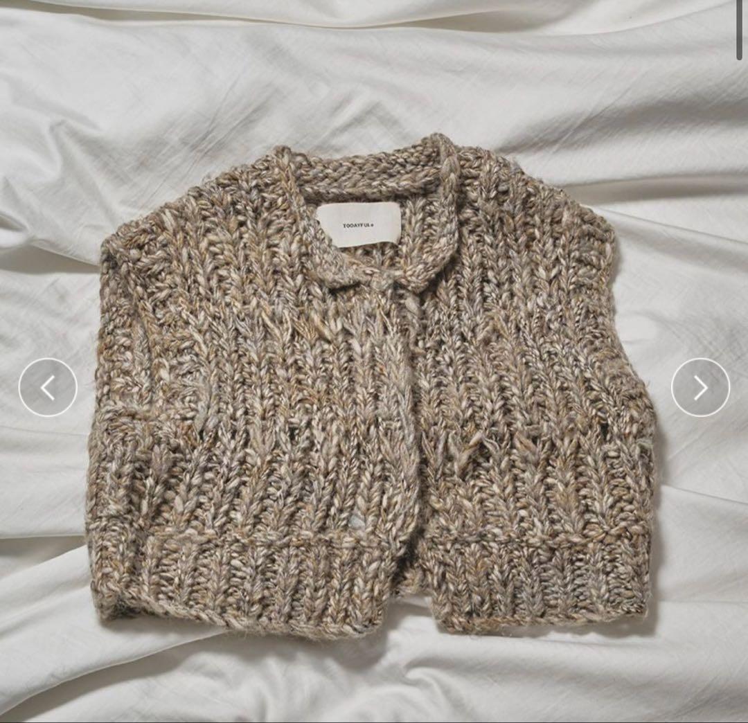 トップス Mix Handknit Vest