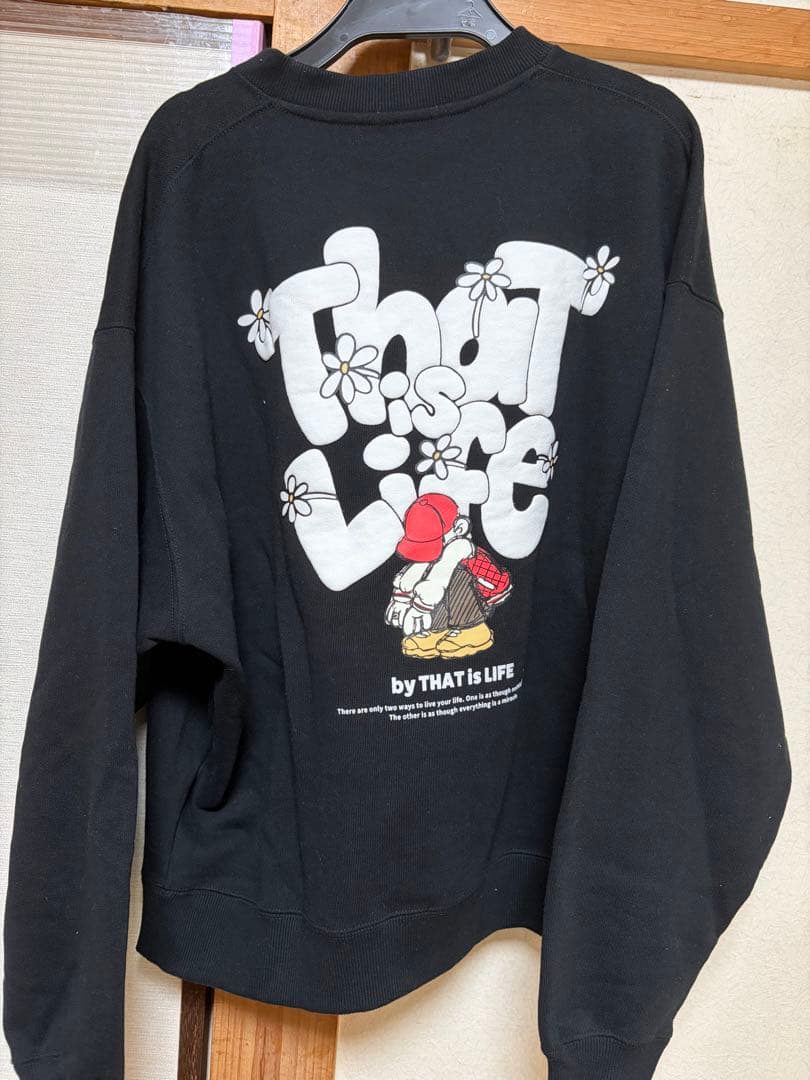 That’s Life グラフィックスウェット ブラック