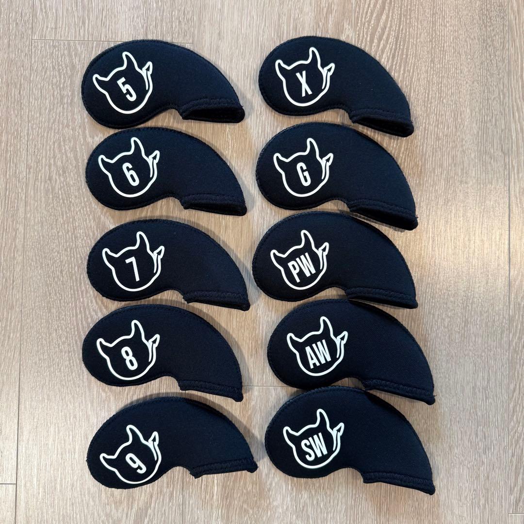 【完売】WAAC アイアンカバーセット ブラック