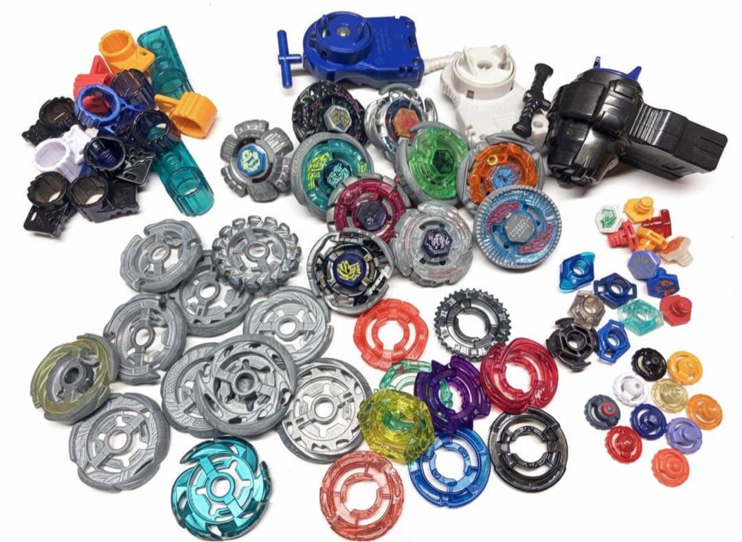 【豪華まとめ売り】ベイブレード 大量セット ランチャー・グリップ・各種パーツ付