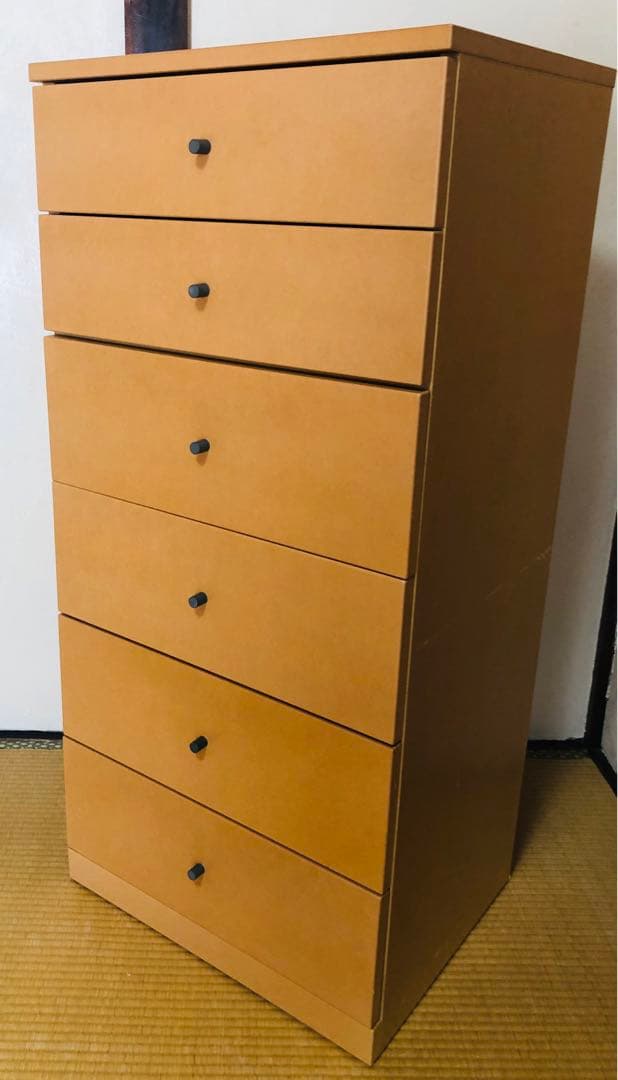 無印 muji 木製タンス　6段チェスト H120㎝　廃盤　北欧家具　人気