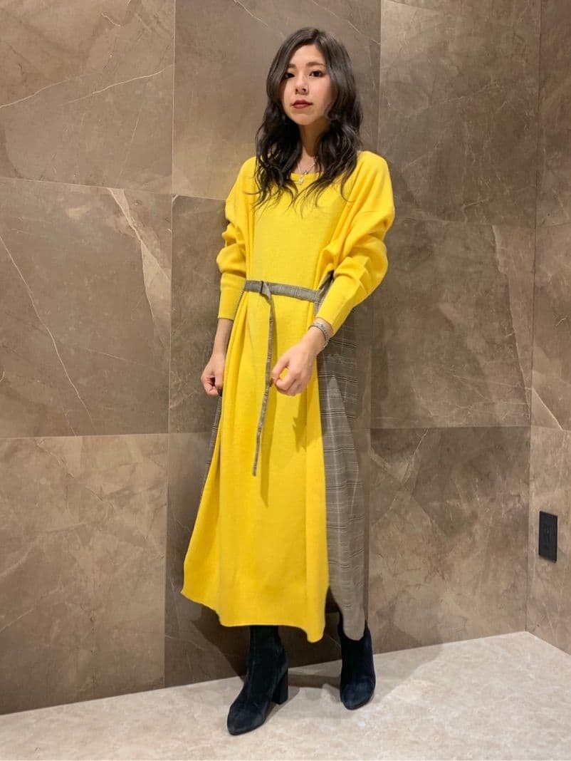 新品✨グレースコンチネンタル✨異素材ニットワンピース