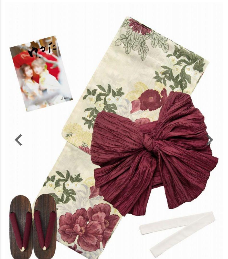 花柄浴衣セット（フリーサイズ）arin♤