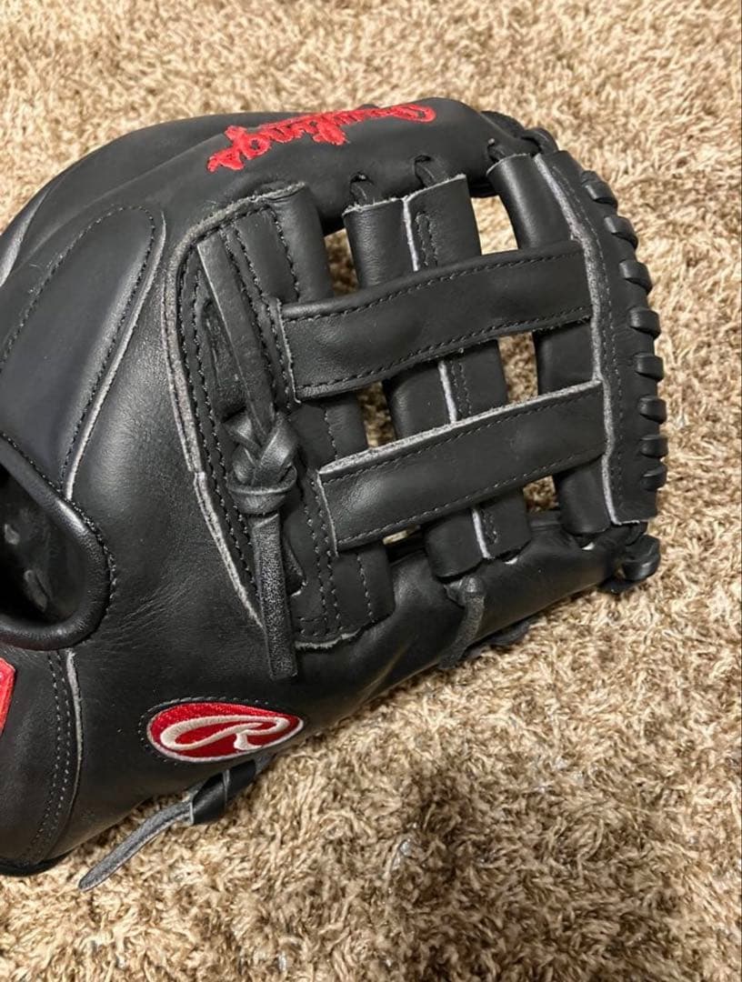 [即戦力] 内野手 小ユニ Rawlings 硬式野球グローブ 黒