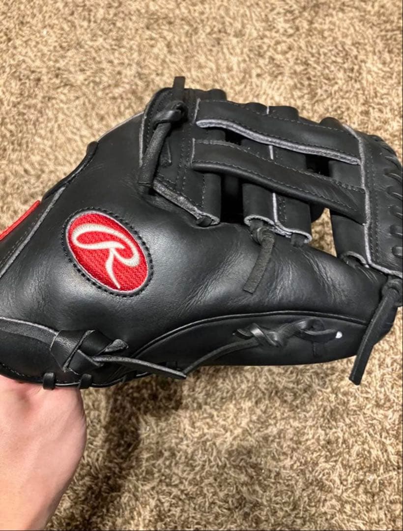 [即戦力] 内野手 小ユニ Rawlings 硬式野球グローブ 黒