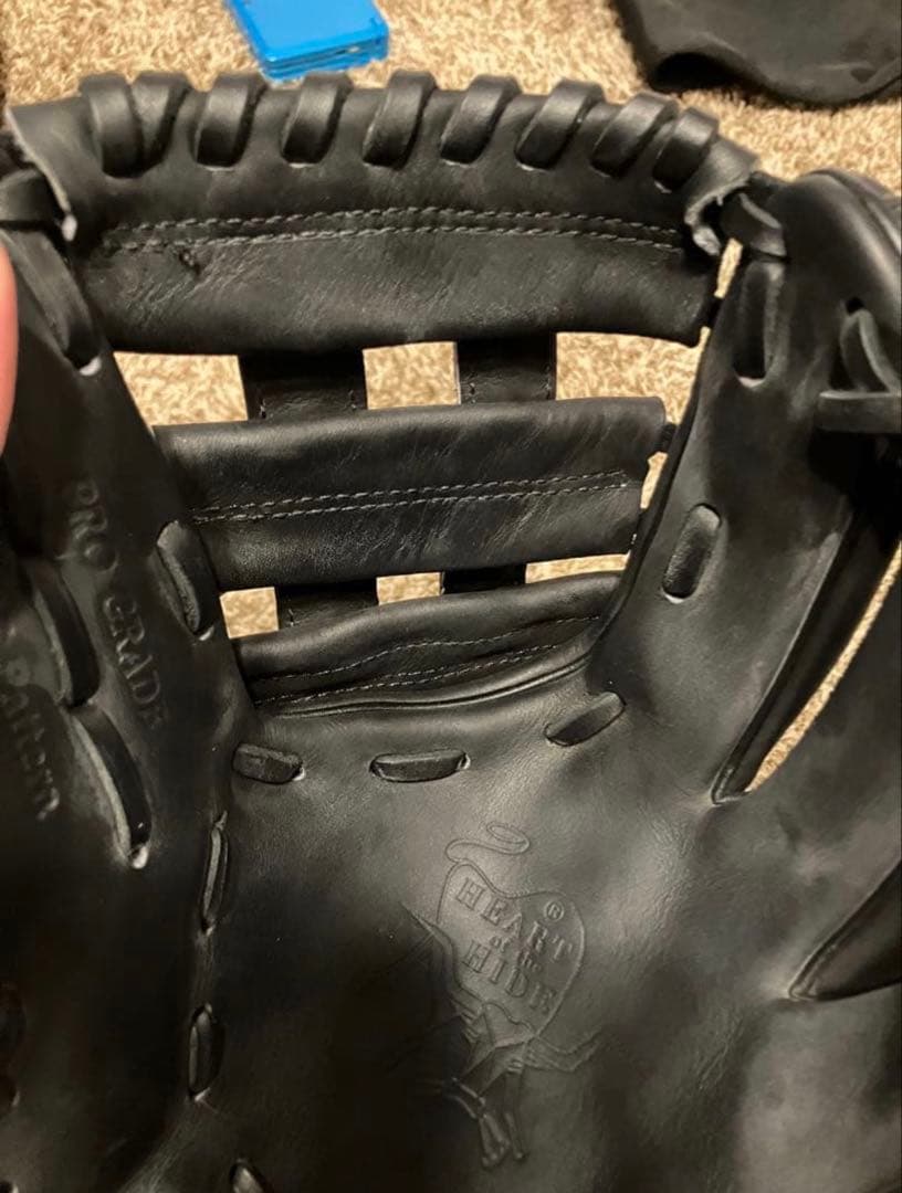 [即戦力] 内野手 小ユニ Rawlings 硬式野球グローブ 黒