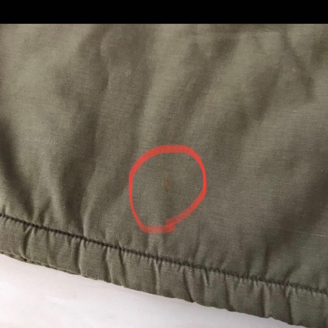 【デニム&ダンガリー】裏ボアミリタリージャケット100cm ファーコートカーキ