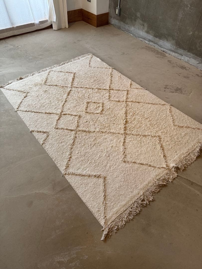 ラグ・カーペット KANADEMONO Shaggy Design Rug - Natural