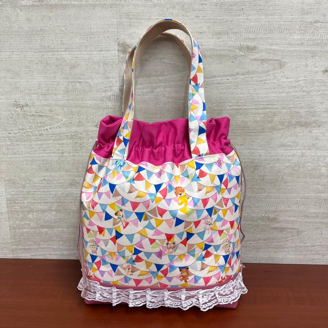 yukiemonハンドメイド　新作セミオーダー別口分　巾着バック3点　⑩