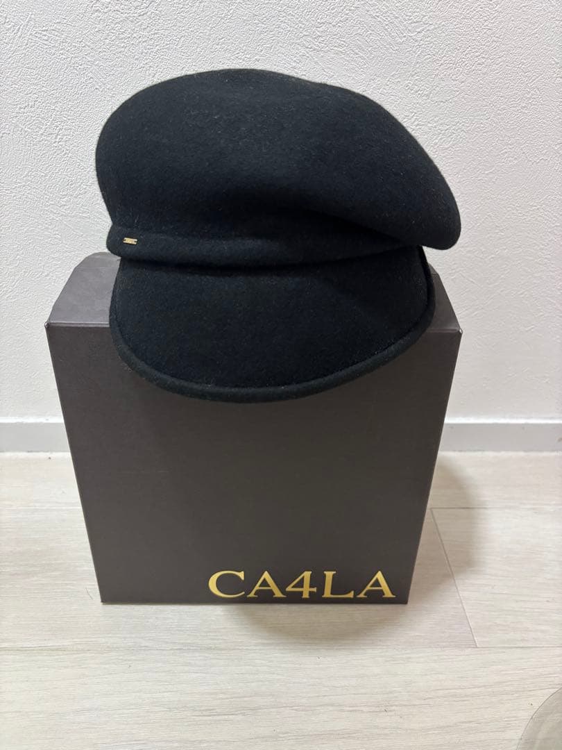 【完売品】CA4LA アシンメトリーキャスケット ブラック