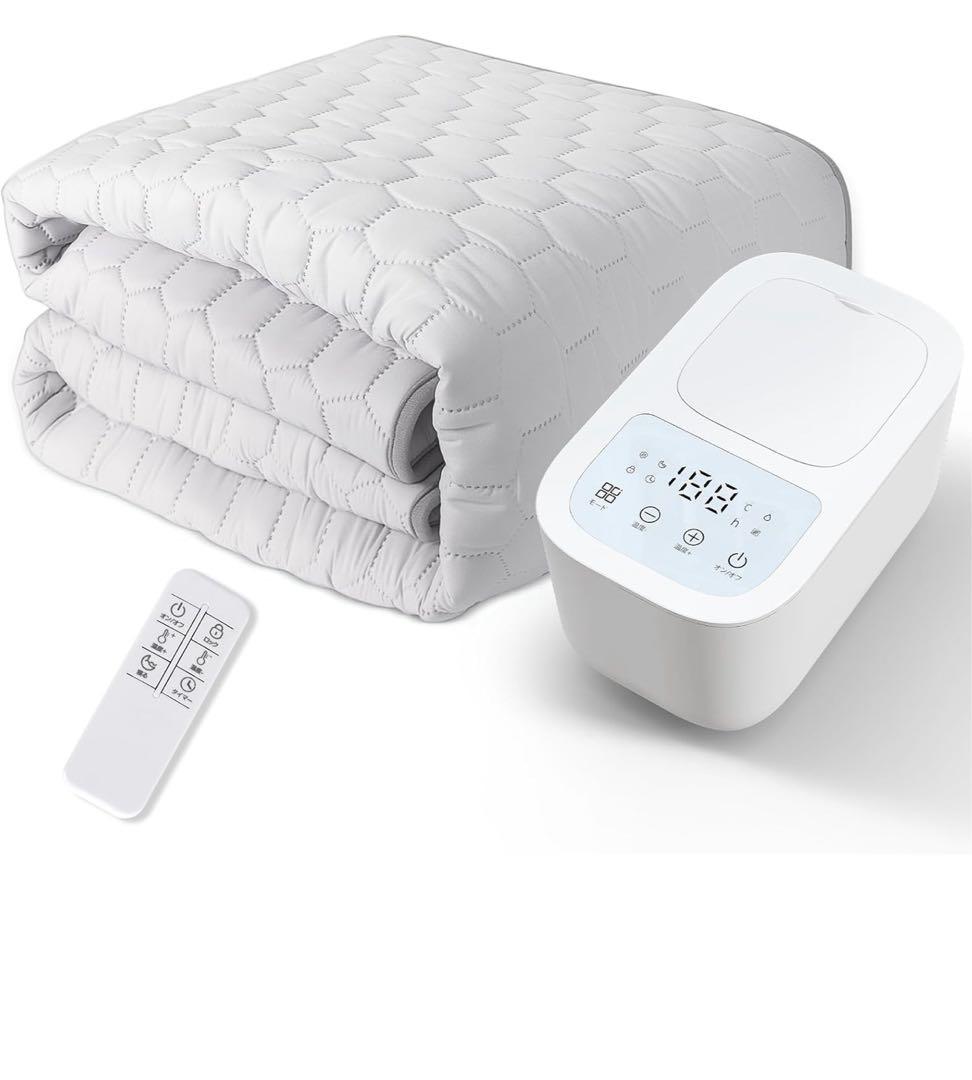 水暖マット 電気毛布 敷き　防ダニ/乾燥機能　温水循環マット　3秒速熱