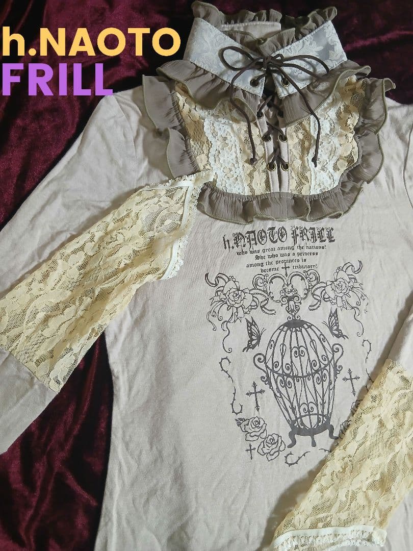 り*ん様 h.naoto エイチナオト　フリルFRILL カットソー　STEAM