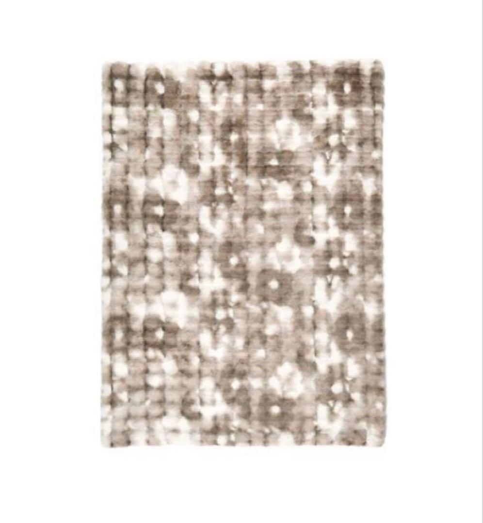 美品　フランフランWARMY ポコモコファー 掛け布団カバー シングル グレー