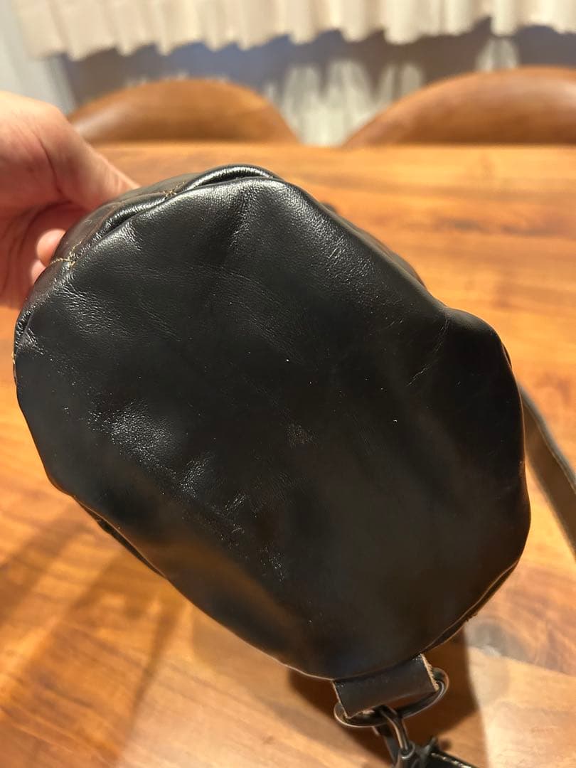 トイズマッコイ　レザーダッフルサック ブラック