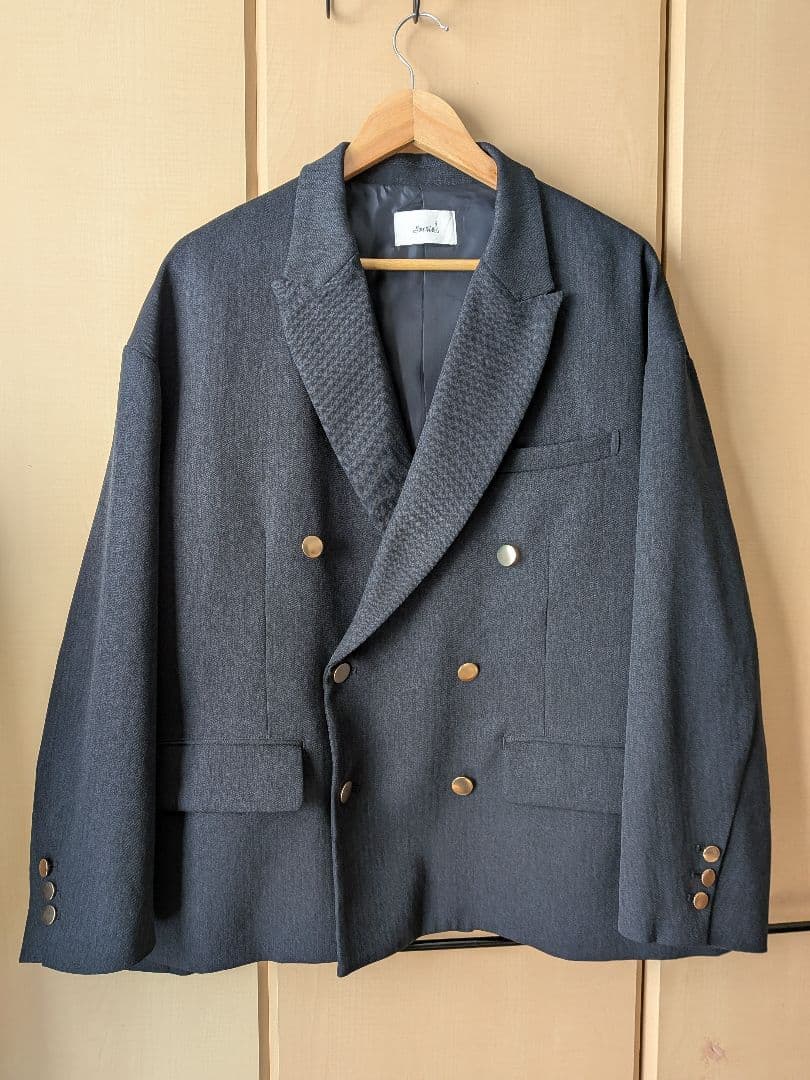 soerte Oversize 6B assort blazer ネイビー　古着