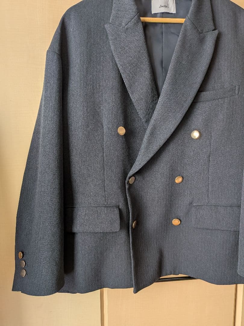 soerte Oversize 6B assort blazer ネイビー　古着