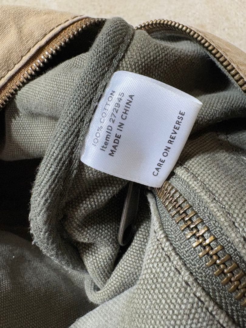 llbean レザーハンドル ボストンバッグ