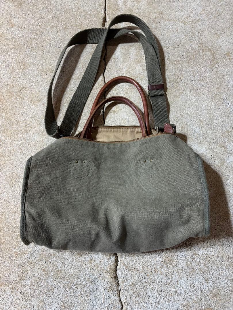 llbean レザーハンドル ボストンバッグ