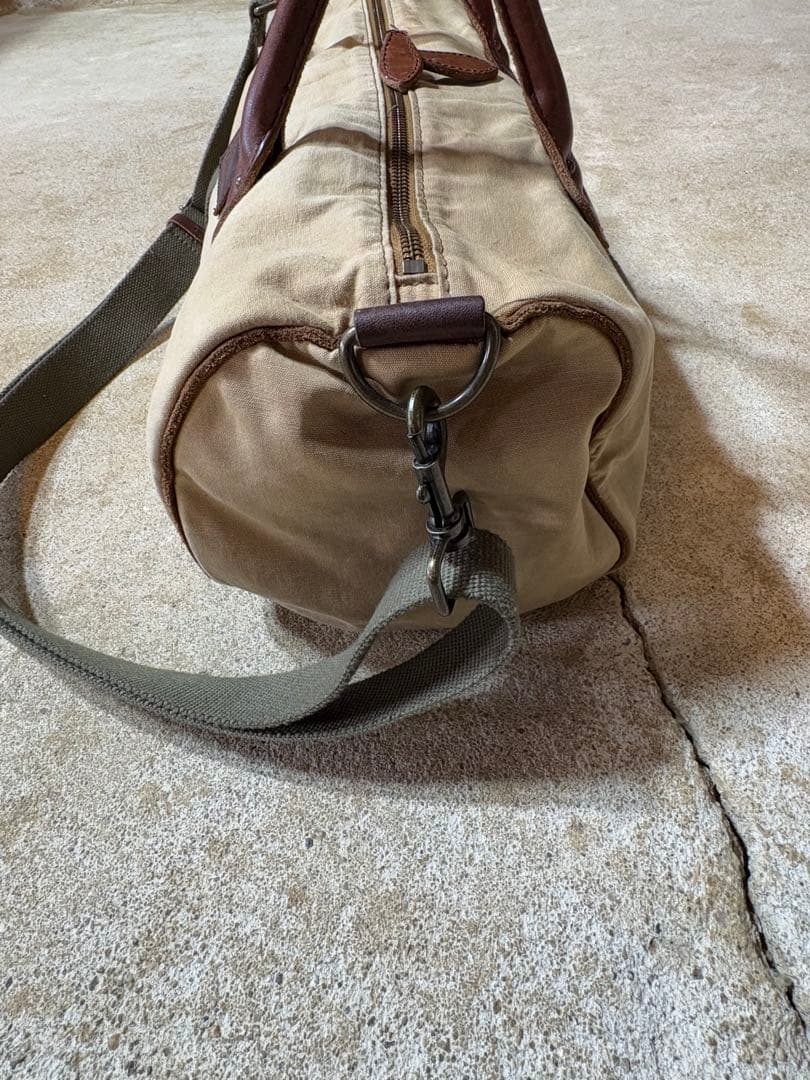 llbean レザーハンドル ボストンバッグ