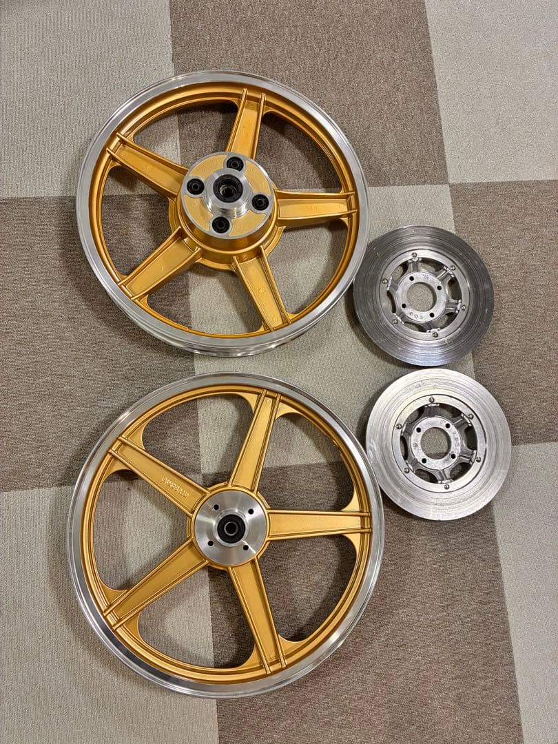 【新品未使用】cb400f キャスト ホイール 前後セット、ディスク