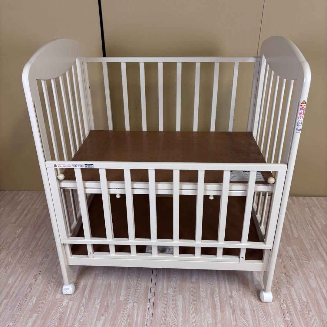 ☆除菌清掃済☆　☆美品☆　カトージ　ミニ立ちベッド　プチバニラ　ハイタイプ