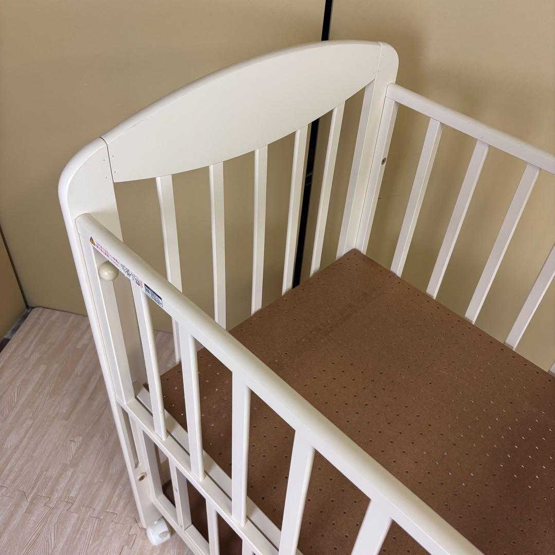 ☆除菌清掃済☆　☆美品☆　カトージ　ミニ立ちベッド　プチバニラ　ハイタイプ