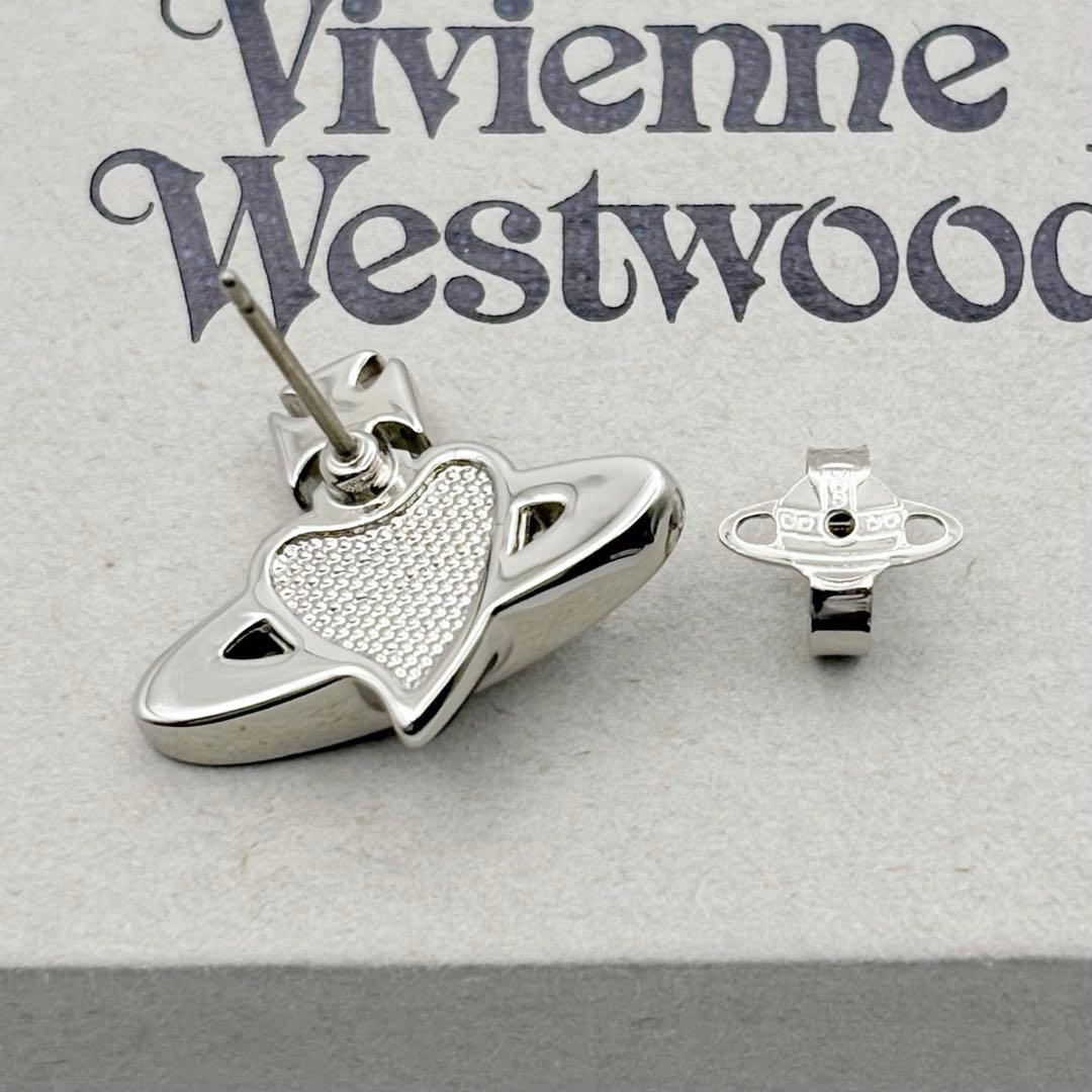 新品 ヴィヴィアンウエストウッド ディアマンテ ハート ピアス ブラック 片耳