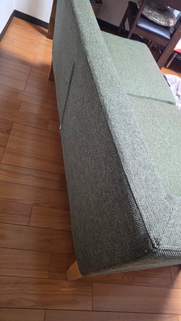 【yuuuumi】ニトリ　二人掛けソファ 緑