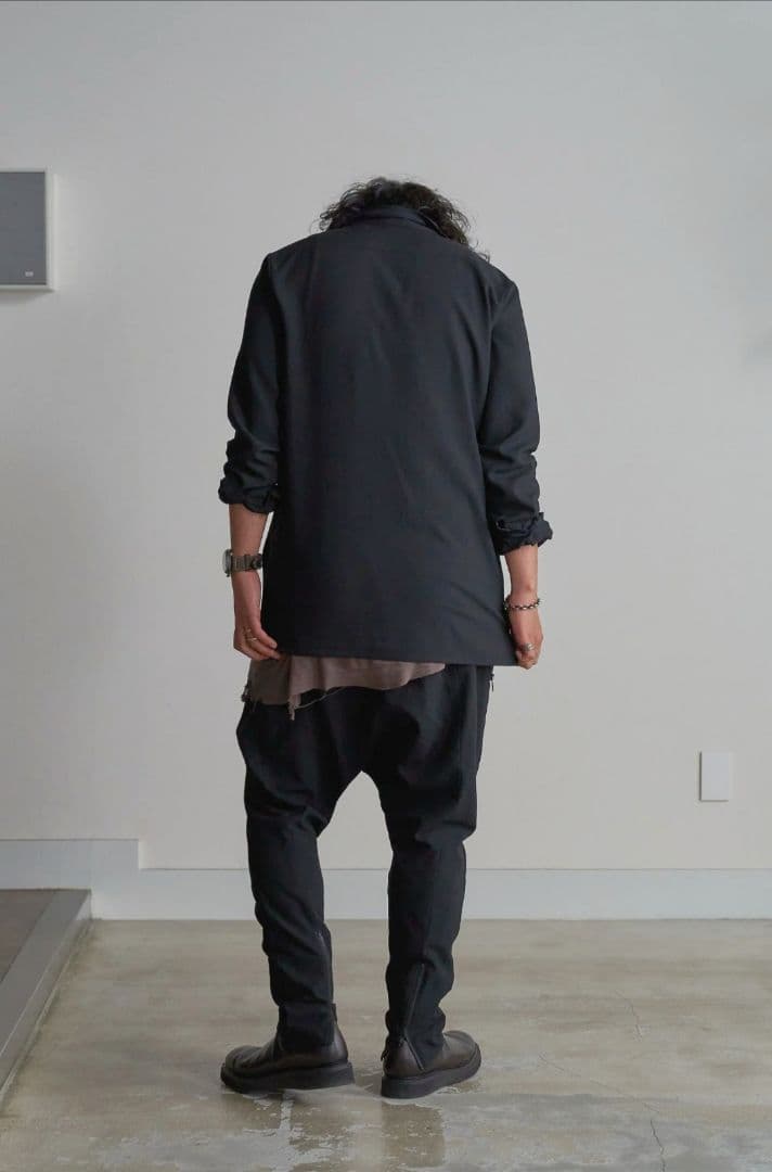 PRY シュウト Drawstring Sarouel Zip Pants 黒1