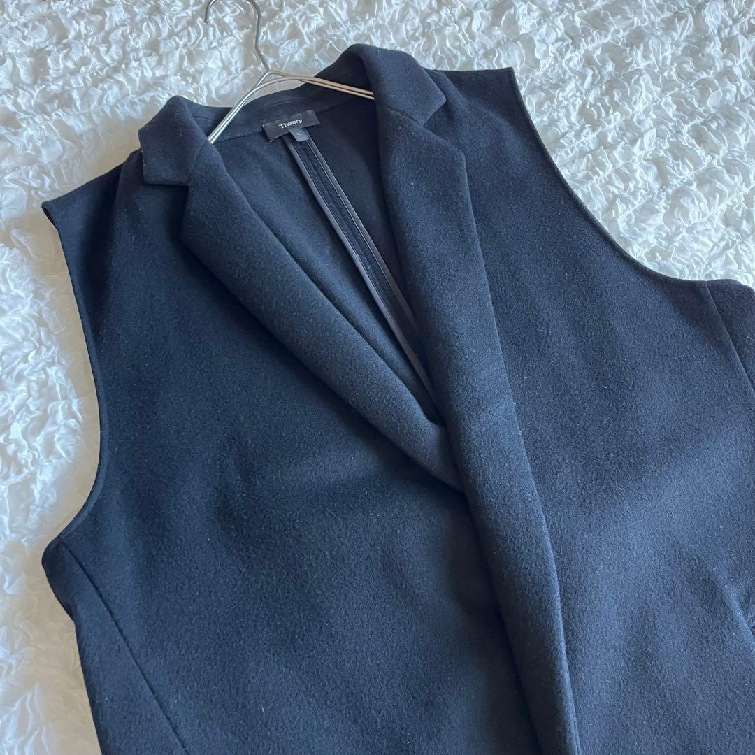 Theory LOFTY WOOL BOXY FIT VEST ロングジレ　L