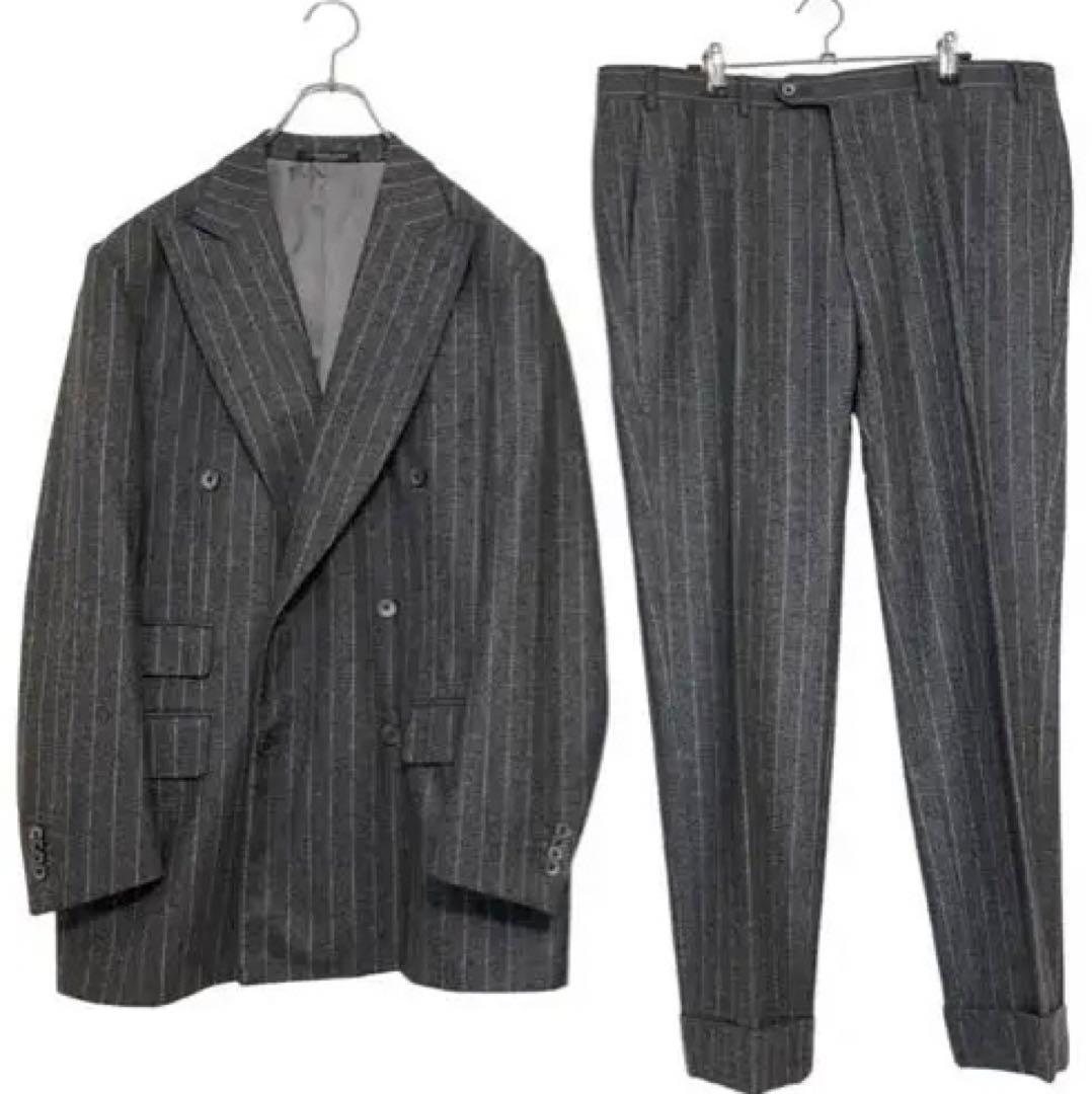 k*u様 極美品【CORNELIANI】菅田将暉 ストライプダブルセットアップ