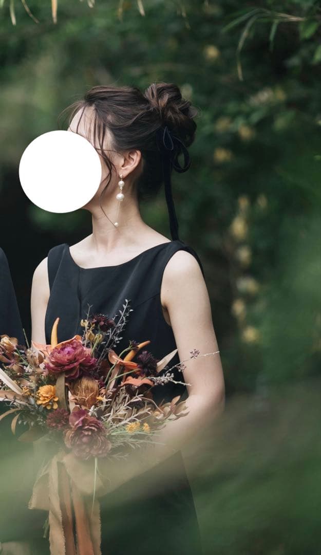 ⭐︎とうふ⭐︎ブラックドレス ウエディング 前撮り フレアドレス 二次会