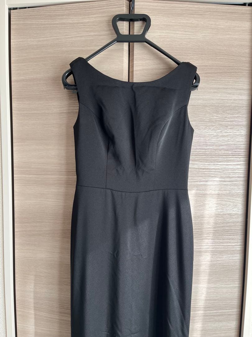 ⭐︎とうふ⭐︎ブラックドレス ウエディング 前撮り フレアドレス 二次会