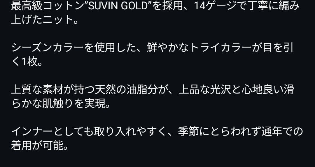 Graphpaper Suvin Tricolo Polo ニット ポロシャツ