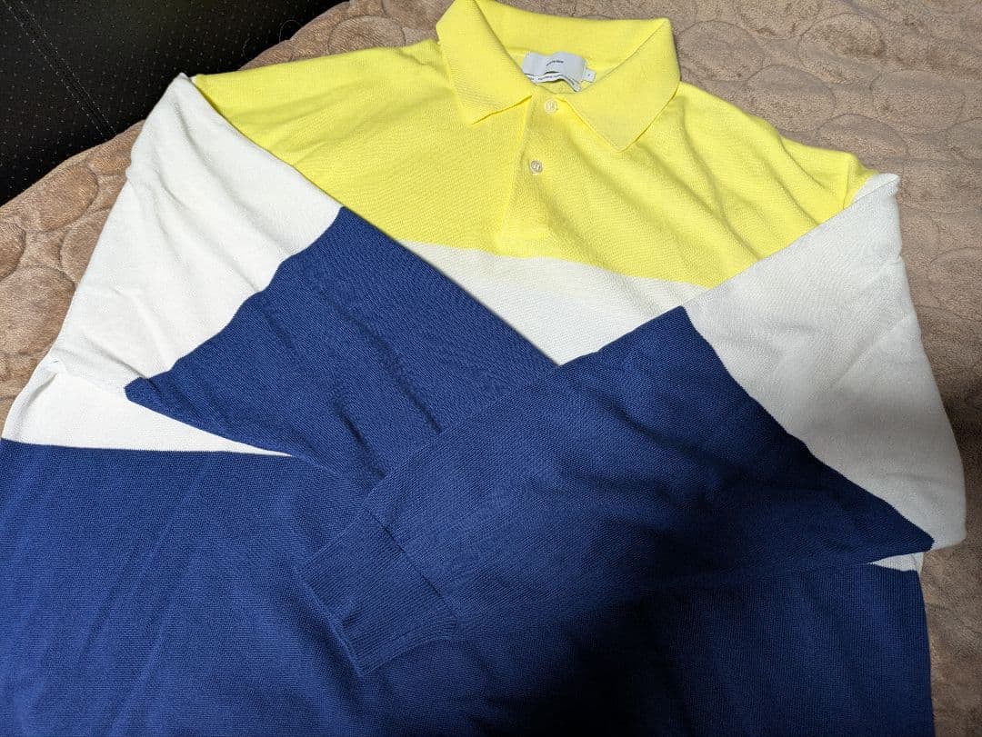 Graphpaper Suvin Tricolo Polo ニット ポロシャツ