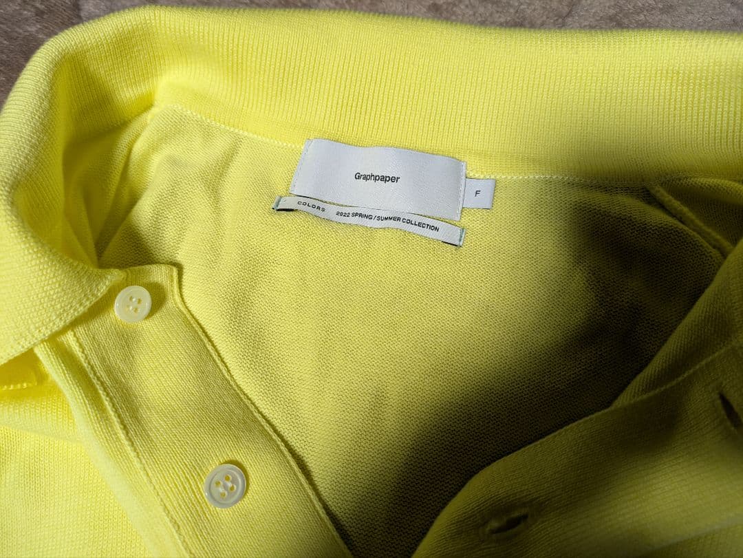 Graphpaper Suvin Tricolo Polo ニット ポロシャツ